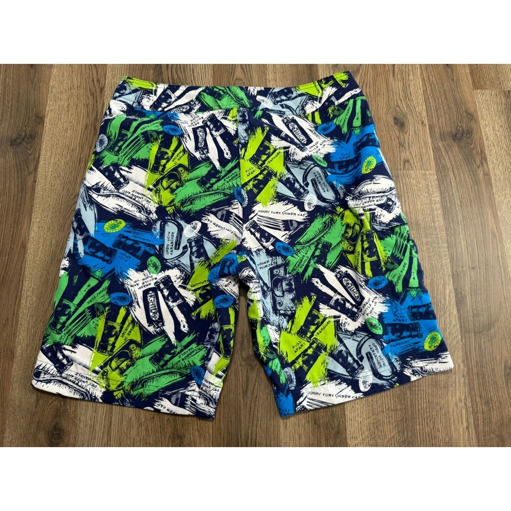 Columbia Shorts Men's Size 34x11 Multicolor Swim Trunks Drawstring Beach Bottles - Picture 2 of 16